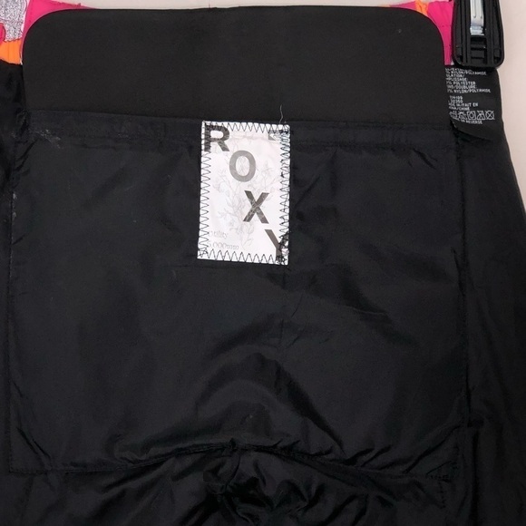 Roxy Girls Abstract Barbie Pink Camo Floral Combo Printed Snow Pants size M (10) - Picture 13 of 14